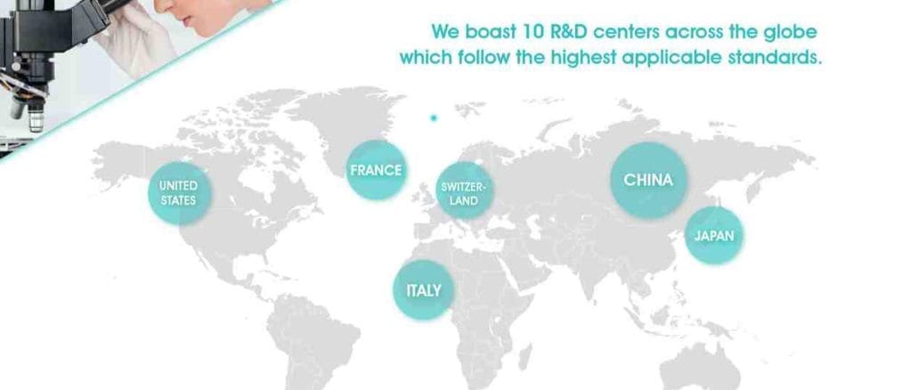 image display of longrich research and development centers on map